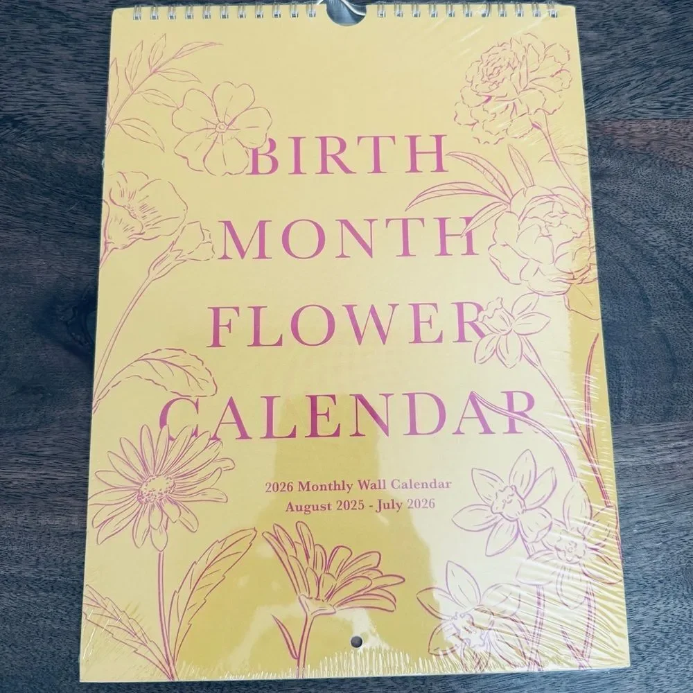 Colorful Birth Month Flower 2026 Calendar